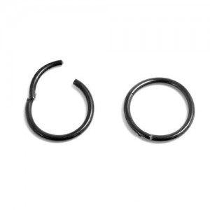 Black Steel Hinged Segment Ring (PFBHR*)